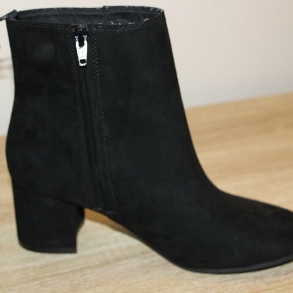 Time and Tru Women's Mid Ankle Boot Faux Suede - Picture 3 of 5